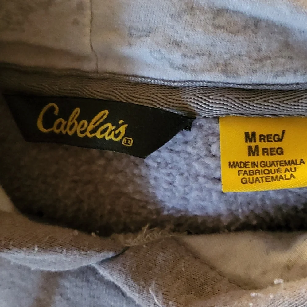 Tan/Gray Cabelas Medium Hoodie - Picture 5 of 6